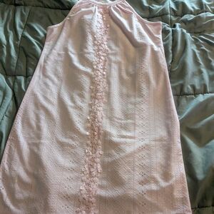 Elegant Pink Sleeveless Dress